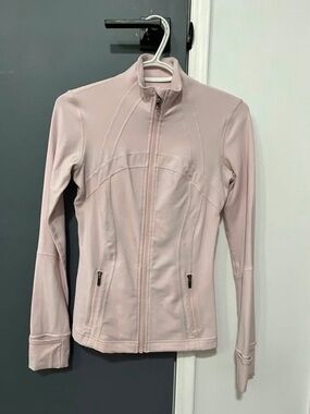 Define jacket lululemon light pink brand new